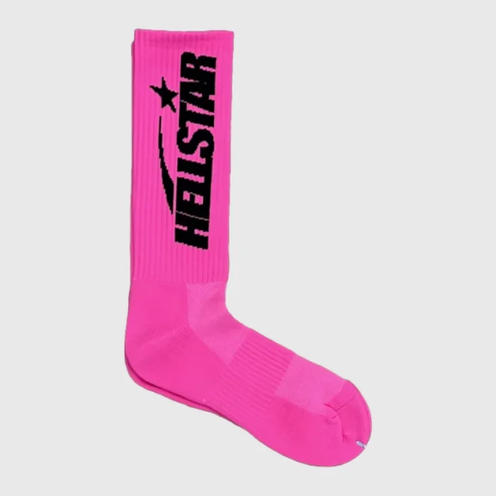 Hellstar Logo Socks (4 Pack) Neon Pink