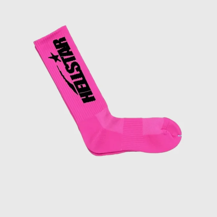 Hellstar Logo Socks (4 Pack) Neon Pink