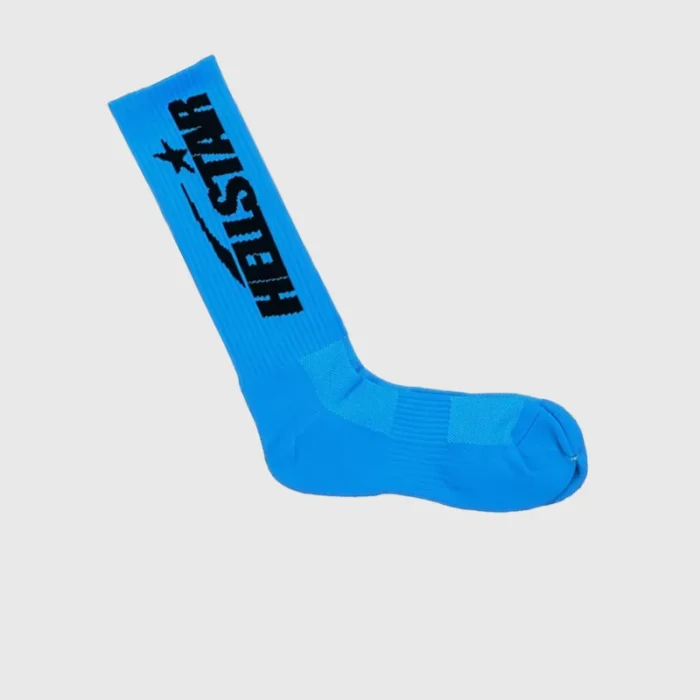 Hellstar Logo Socks (4 Pack) Neon Blue