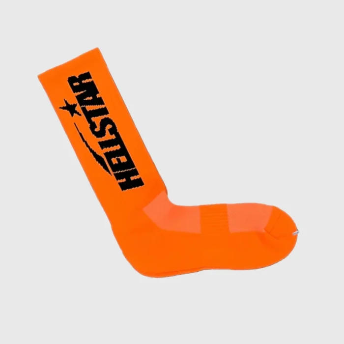 Hellstar Logo Socks (4 Pack) Neon Orange