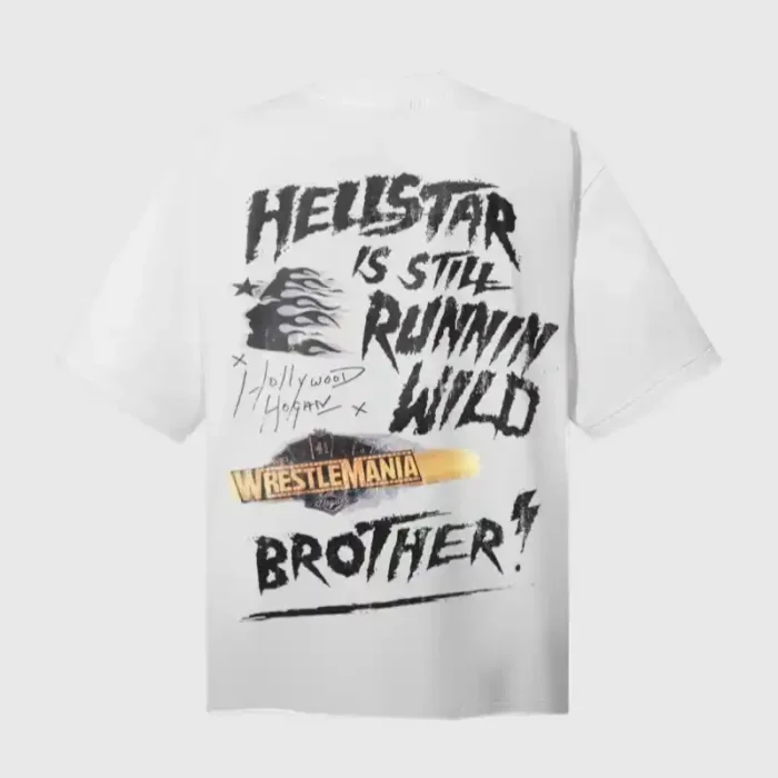 Hellstar Wrestlemania Hulk Hogan T-Shirt White