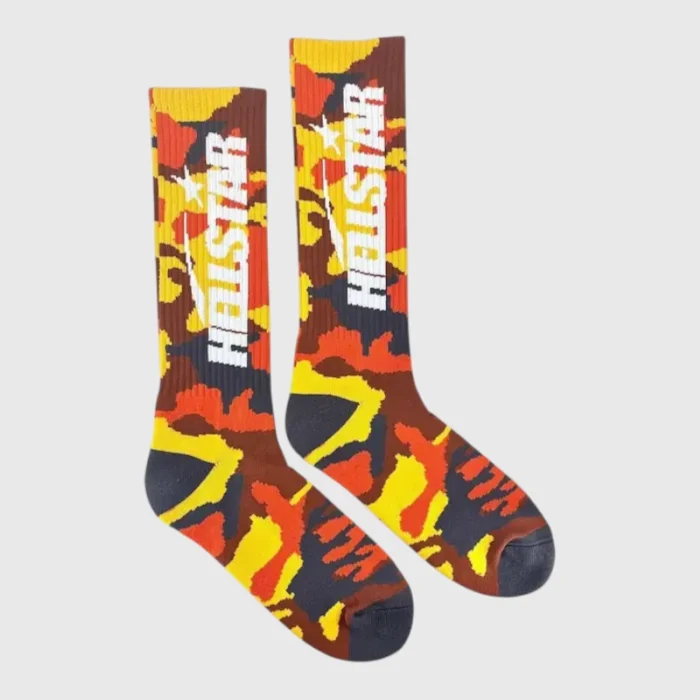 Hellstar Logo Socks (4 Pack) Camo Yellow