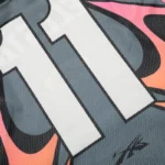 Hellstar Grey and Orange Mesh Long Sleeve Tee - Image 5