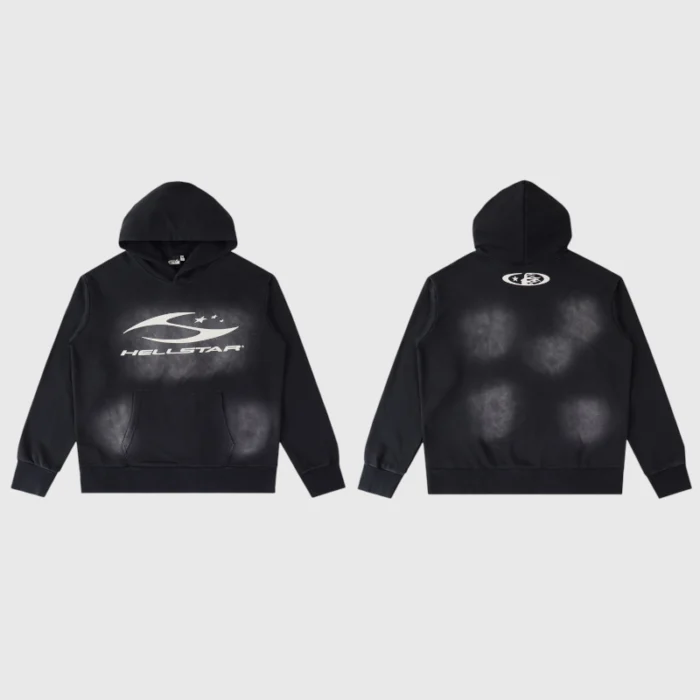 Hellstar Sport Logo Black Hoodie - Image 3