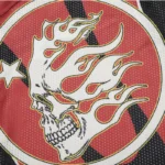 Hellstar Red Sports Logo Mesh Long Sleeve Tee - Image 5