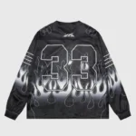 Hellstar Skull Drop Print long Sleeve Tee - Image 2