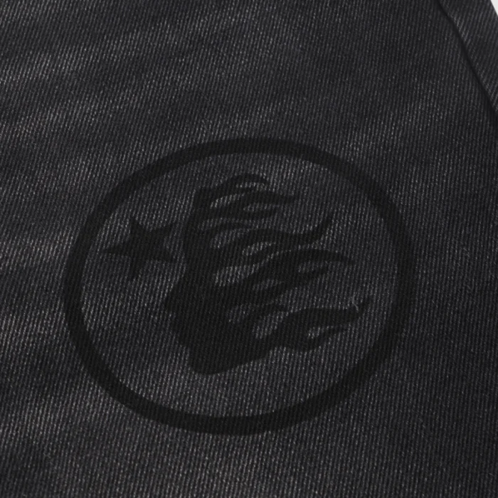 Hellstar Black Washed Denim Jeans - Image 4