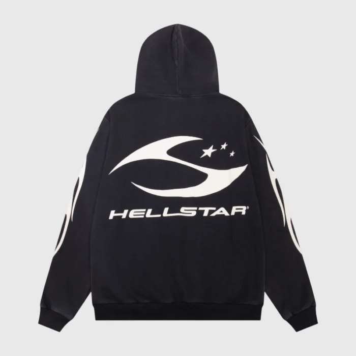 Hellstar H Logo Print Hoodie - Image 2
