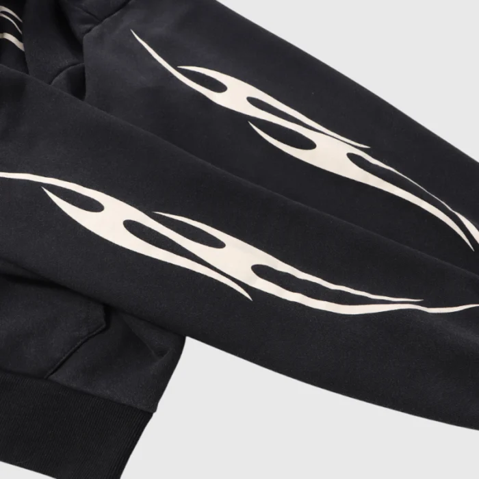 Hellstar H Logo Print Hoodie - Image 3