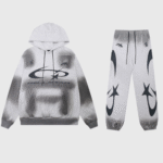 Hellstar Gray Graphic Print Tracksuit