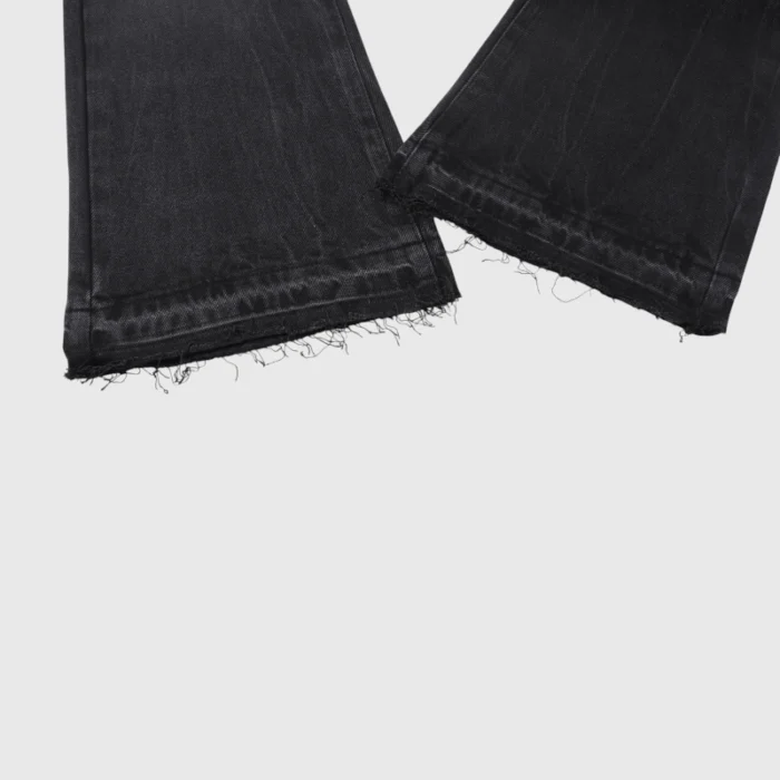 Hellstar Black Washed Denim Jeans - Image 6