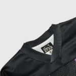 Hellstar Black and Purple Mesh Patchwork Long Sleeve Tee - Image 3