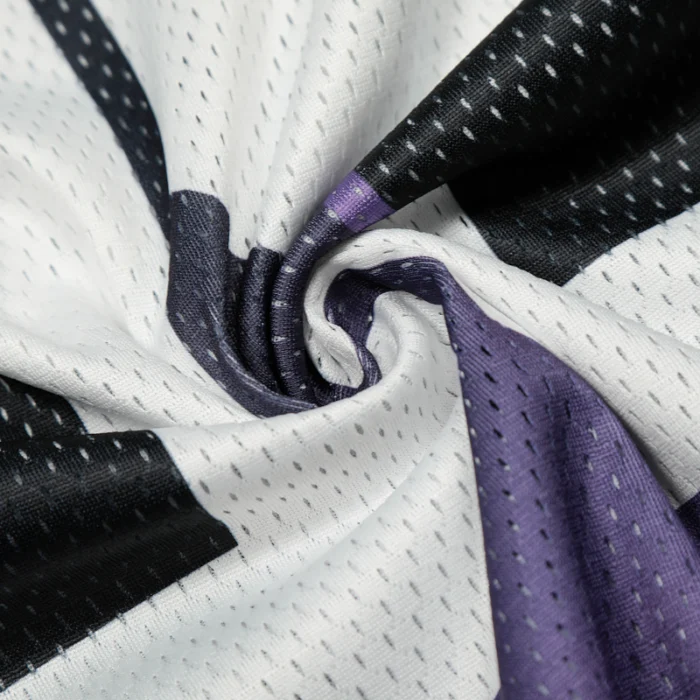 Hellstar Black and Purple Mesh Patchwork Long Sleeve Tee - Image 7