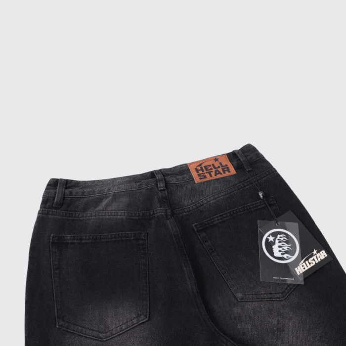 Hellstar "Sports Star" Graphic Print Black Jeans - Image 8