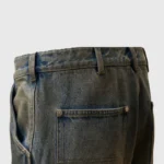 Hellstar Dirty Wash Carpenter Jeans Pant dark blue
