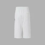 Hellstar Gradient Flame 3/4 White Shorts