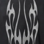 Hellstar Flame Tribal Motion T-shirt Balck