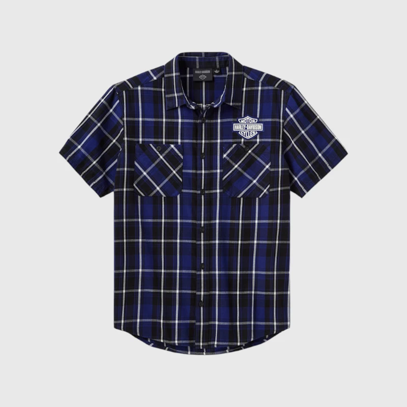 H-D Essential Short Sleeve Plaid Shirt