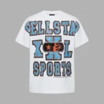 Hellstar Oversized Print HS Sports T-Shirt white