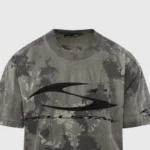 Hellstar H Grey Cursive Logo T-Shirt