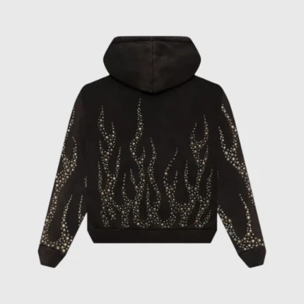 Hellstar Studded Flame Zip-Up Hoodie Back