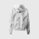 Hellstar Graffiti-Print Zip-Up Hoodie white
