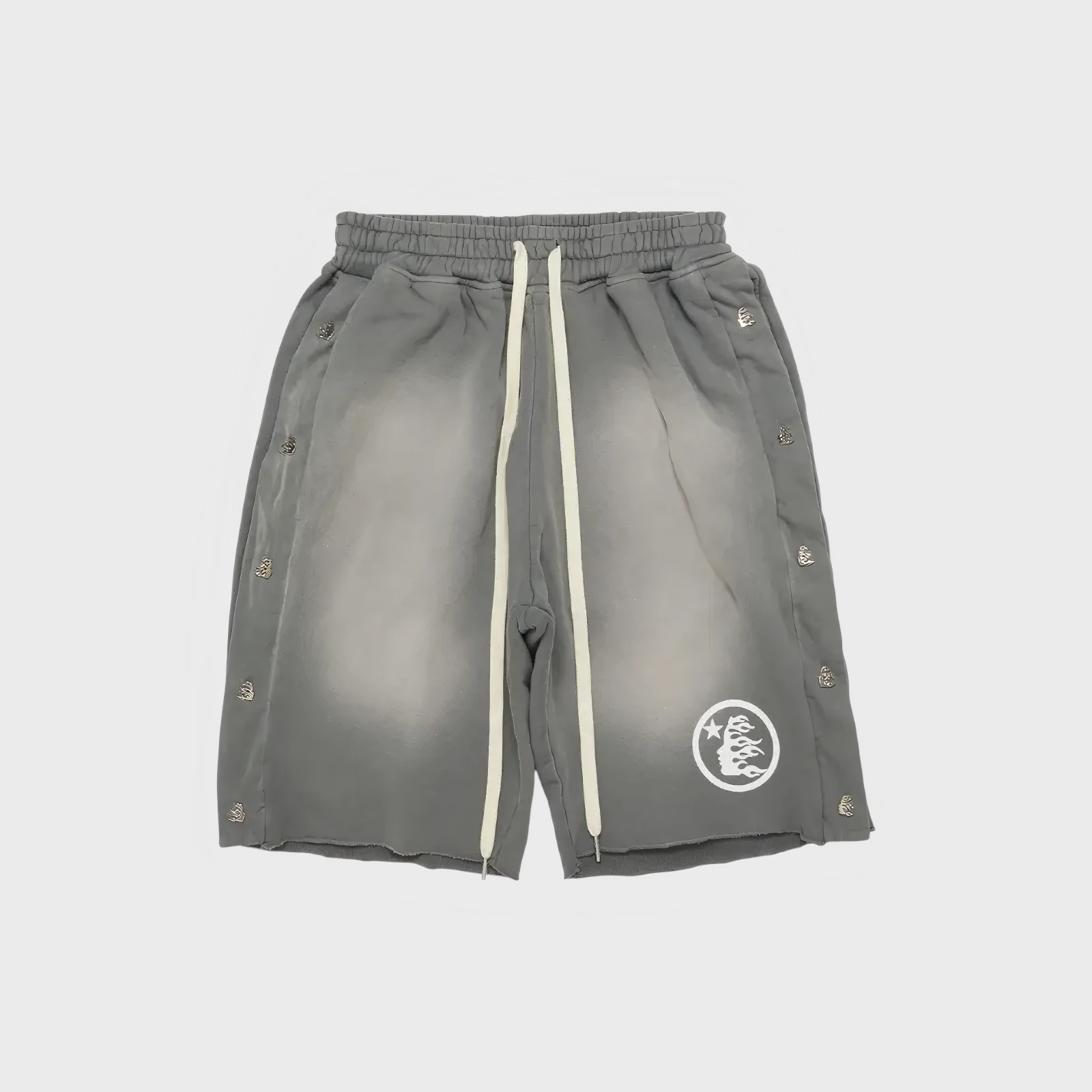 Hellstar Snap Shorts Grey Hellstar Snap Shorts Grey