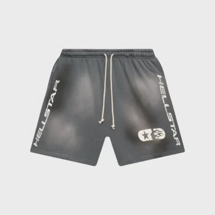 Hellstar Studios Graphic Print Shorts grey