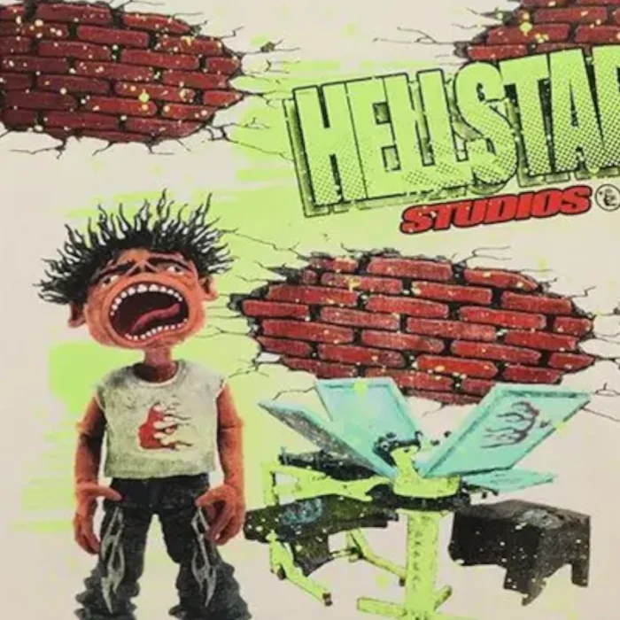 Hellstar Studios Brick Wall T-Shirt Closeup