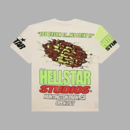 Hellstar Studios Brick Wall T-Shirt Back
