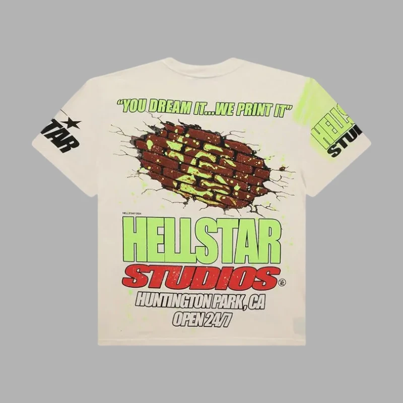 Hellstar Studios Brick Wall T-Shirt Back