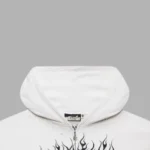 Hellstar Records Glitter Zip Up Hoodie White