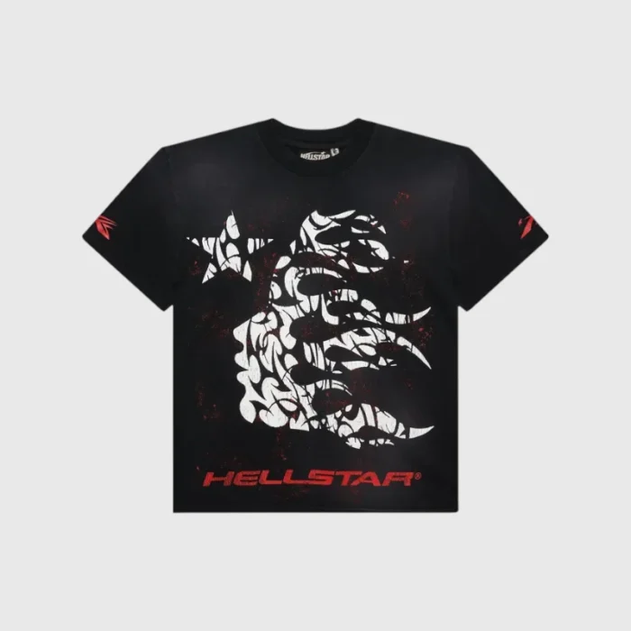 Hellstar Thorn Glitter T-Shirt red