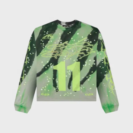 Hellstar Tye-Dye Moto Long-Sleeve Sweater