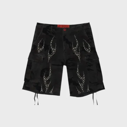 Hellstar Studded Cargo Shorts black