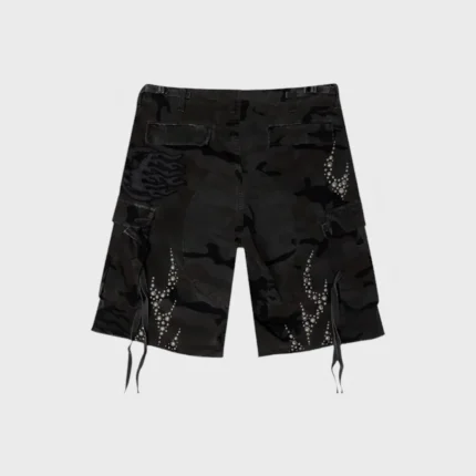 Hellstar Studded Cargo Shorts black