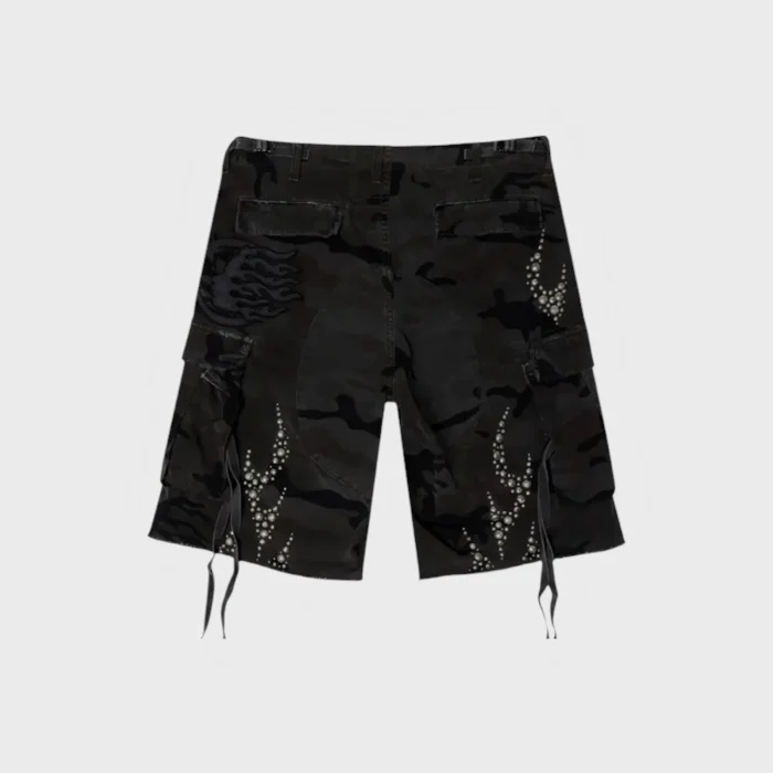 Hellstar Studded Cargo Shorts black