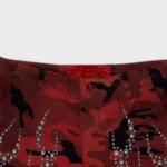 Hellstar Studded Cargo Shorts red