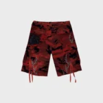Hellstar Studded Cargo Shorts red
