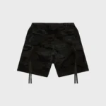 Hellstar Distressed Cargo Shorts black