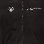 Hellstar Logo Zip-Up Black Hoodie