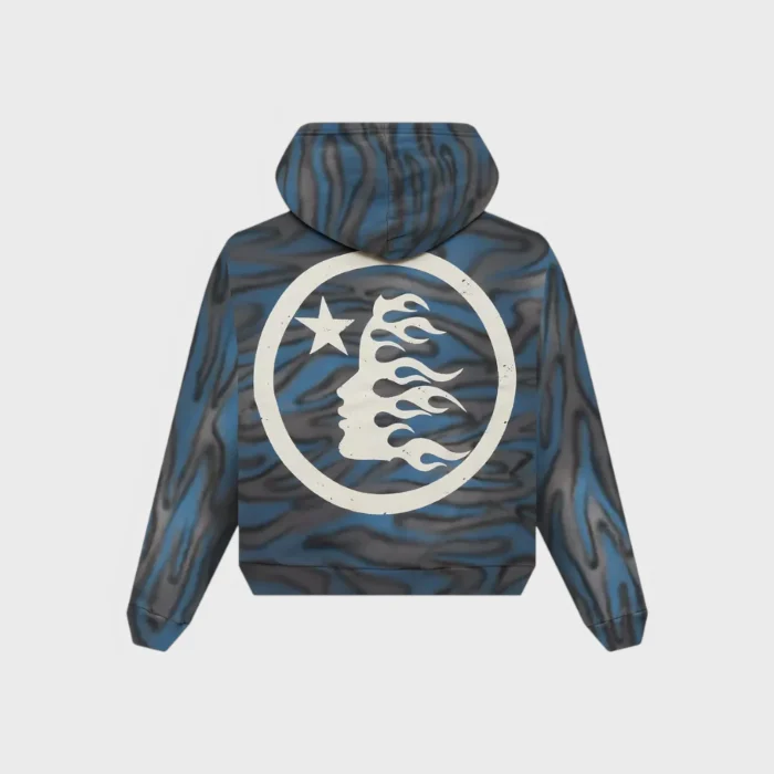 Hellstar Classic Logo Airbrush Zip-Up Hoodie
