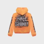 Hellstar Sun Zip-Up Orange Hoodie
