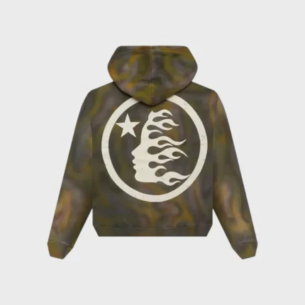 Hellstar Classic Logo Airbrush Zip-Up Hoodie