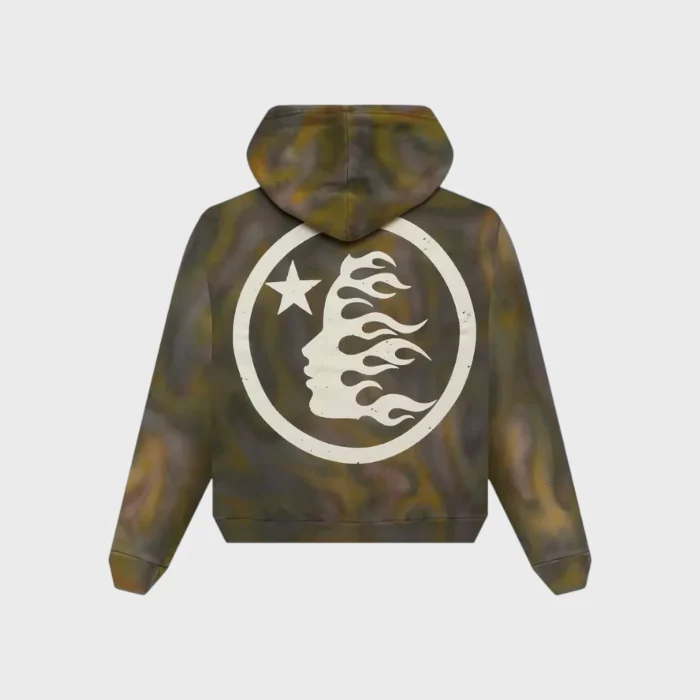 Hellstar Classic Logo Airbrush Zip-Up Hoodie