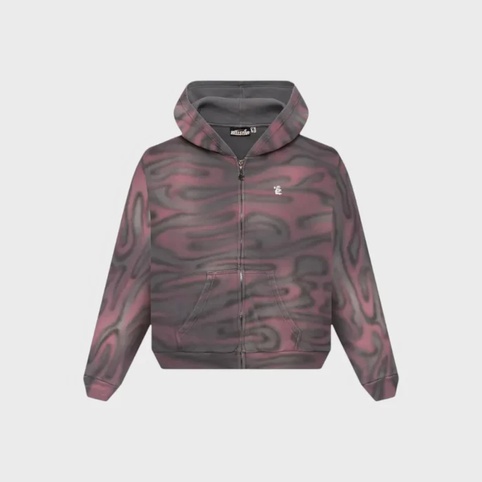 Hellstar Path to Paradise Airbrush Zip-Up Hoodie