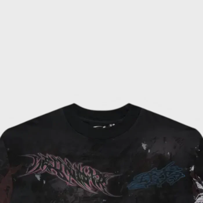 Hellstar Graffiti Black Long-Sleeve Sweater