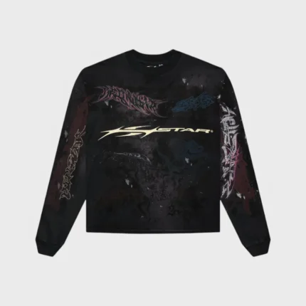 Hellstar Graffiti Black Long-Sleeve Sweater