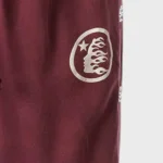 Hellstar Mirror Face Sweatpants red