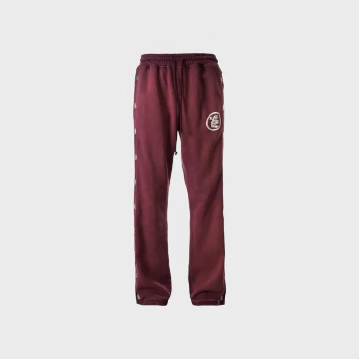 Hellstar Mirror Face Sweatpants red
